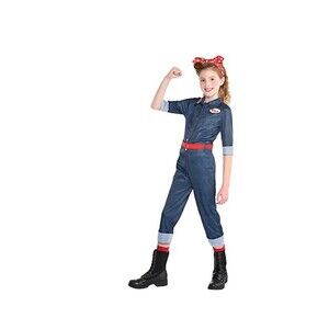 Rosie‎ the Riveter 40's WWII Suit Yourself DressUp Small Halloween Child Costume